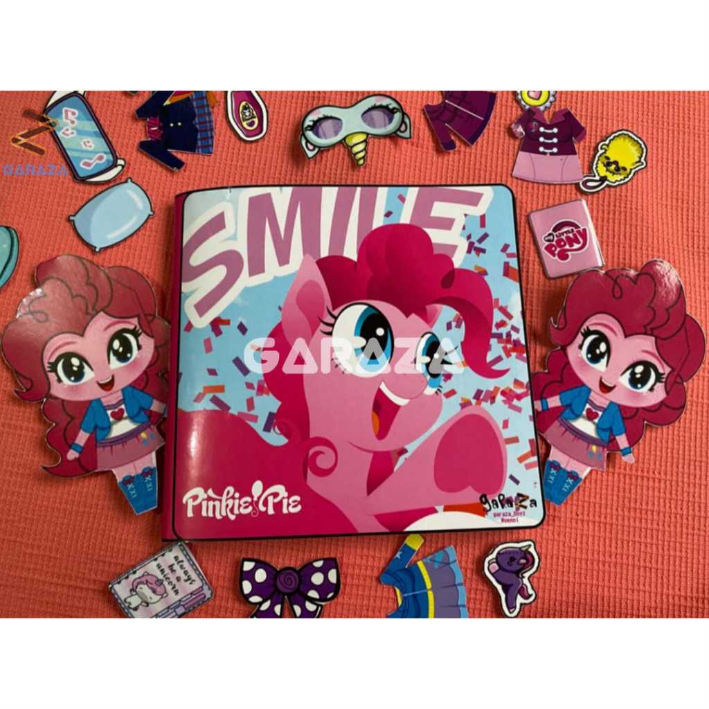 PAPERDOLL Edisi Pinkie Pie SMILE Buku permainan Edukatif