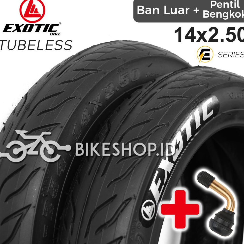 PALING DIMINATI Ban Luar Sepeda Listrik 14x25 Tubeless Niuli Exotic Pacific  High Quality