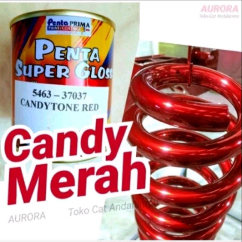 Cat Merah Candy Tone Red Penta Super Gloss 5463-37037 Candy Merah