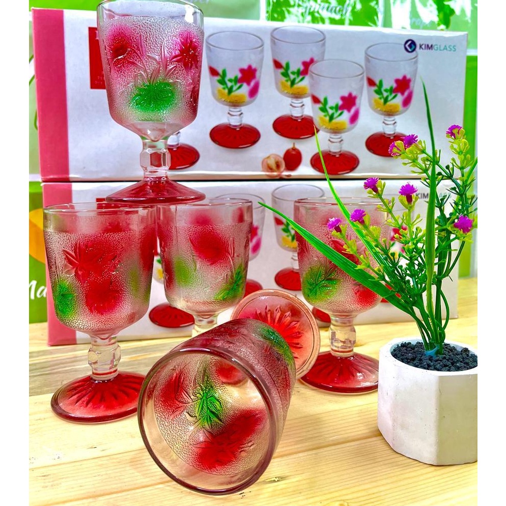 Paling Diminati Gelas set casanova 5 pcs warna pelangi GELAS SET JUSS GELAS MINUM  GELAS SIRUP PERAL