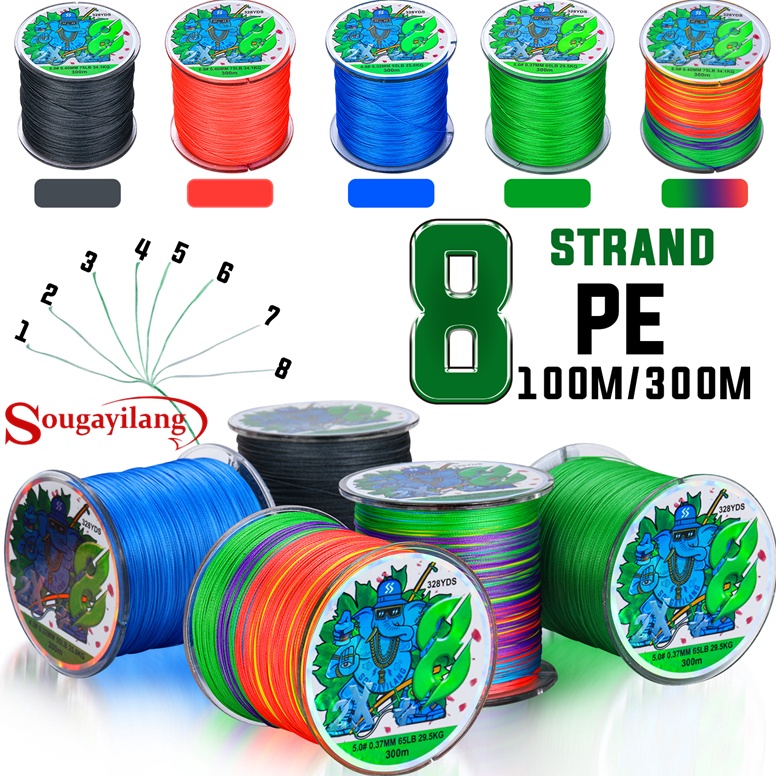 CHEKOUT Sougayilang PE X8 Senar Pancing 3m Tali Pancing Line Senar Pancing