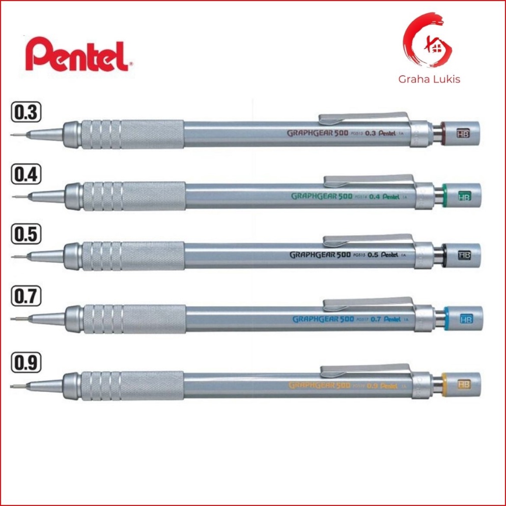 

Pentel Graph Gear 5 Drafting Pencil 3 5 7 9 mm KODE Y7Y5