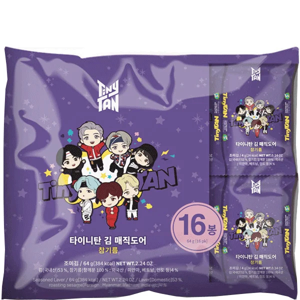 

BTS Tiny Tan - Dried Seaweed Laver / Nori Rumput Laut 16pcs