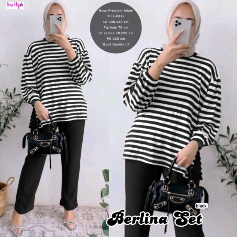 Setelan jumbo Berlina set bahan kaos premium LD100-120