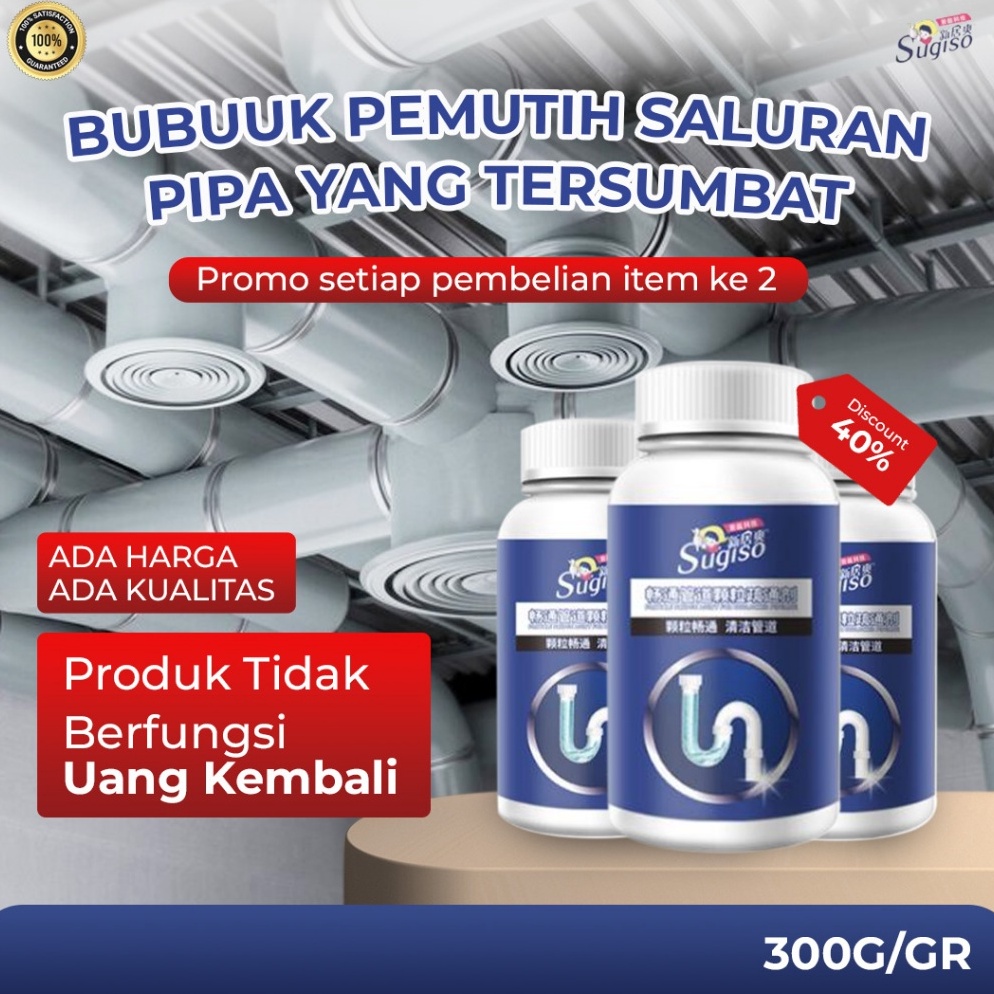 Bagus Banget Sugiso Bubuk Pembersih Saluran Pipa
