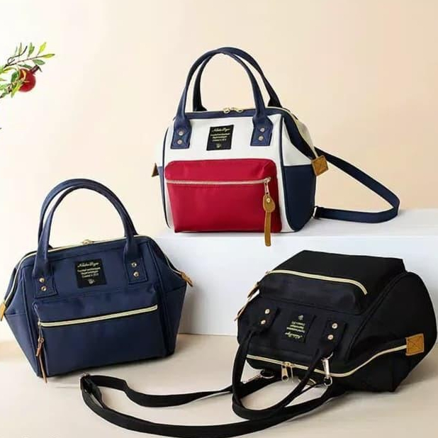 "majestybags" - Tas Selempang / Gendong Wanita Backpack Mini Wanita Fashion Tas Anello Mini Kanvas M