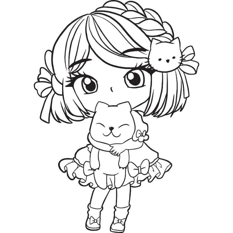

50 Lembar Mewarnai Anak Cute Little Girl, L.O.L Super Girl, Princess Theme