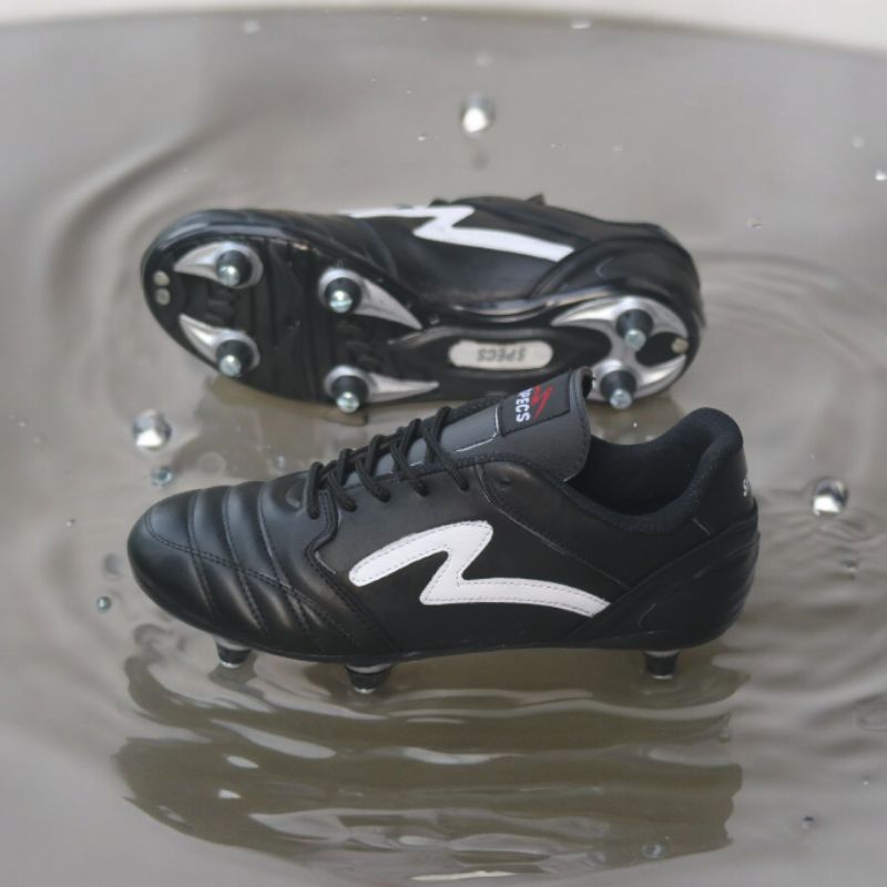 sepatu bola kulit sapi asli specs pull besi outsol sudah di jahit keliling