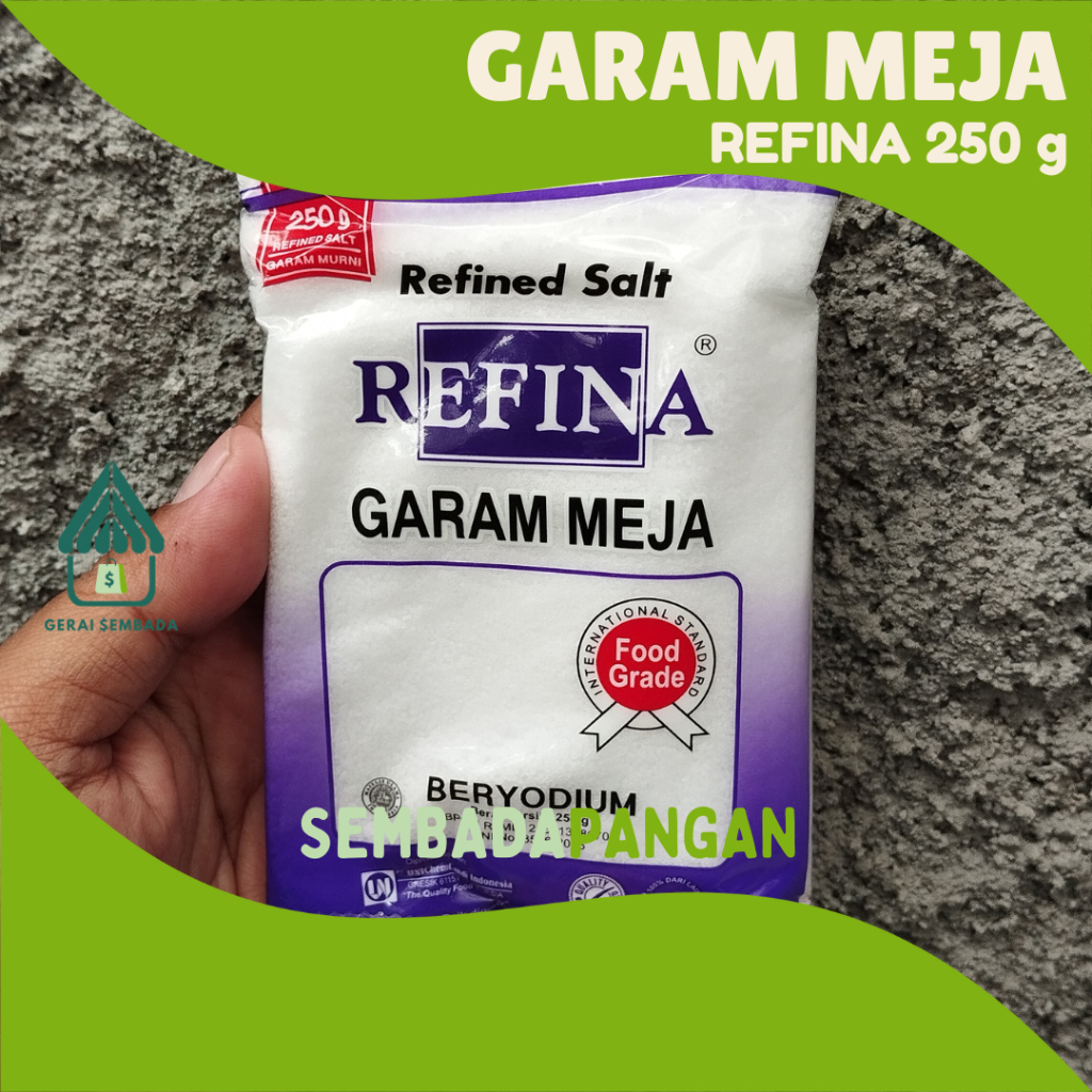 

Garam Meja REFINA 250 g - SEMBADA PANGAN