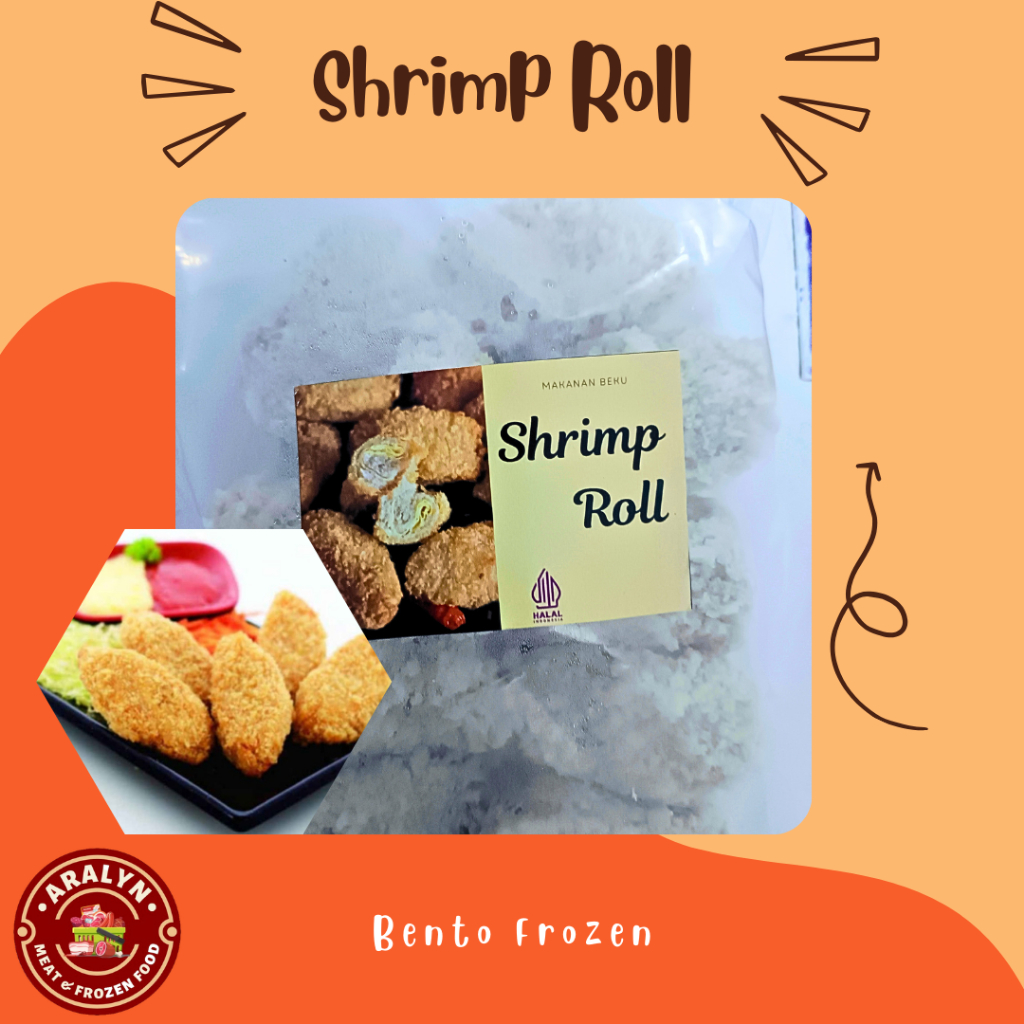 

SHRIMP ROLL BENTO FROZEN BEKAL PRAKTIS AYAM CHICKEN UDANG AYAM ROLL PRAKTIS FROZEN FOOD