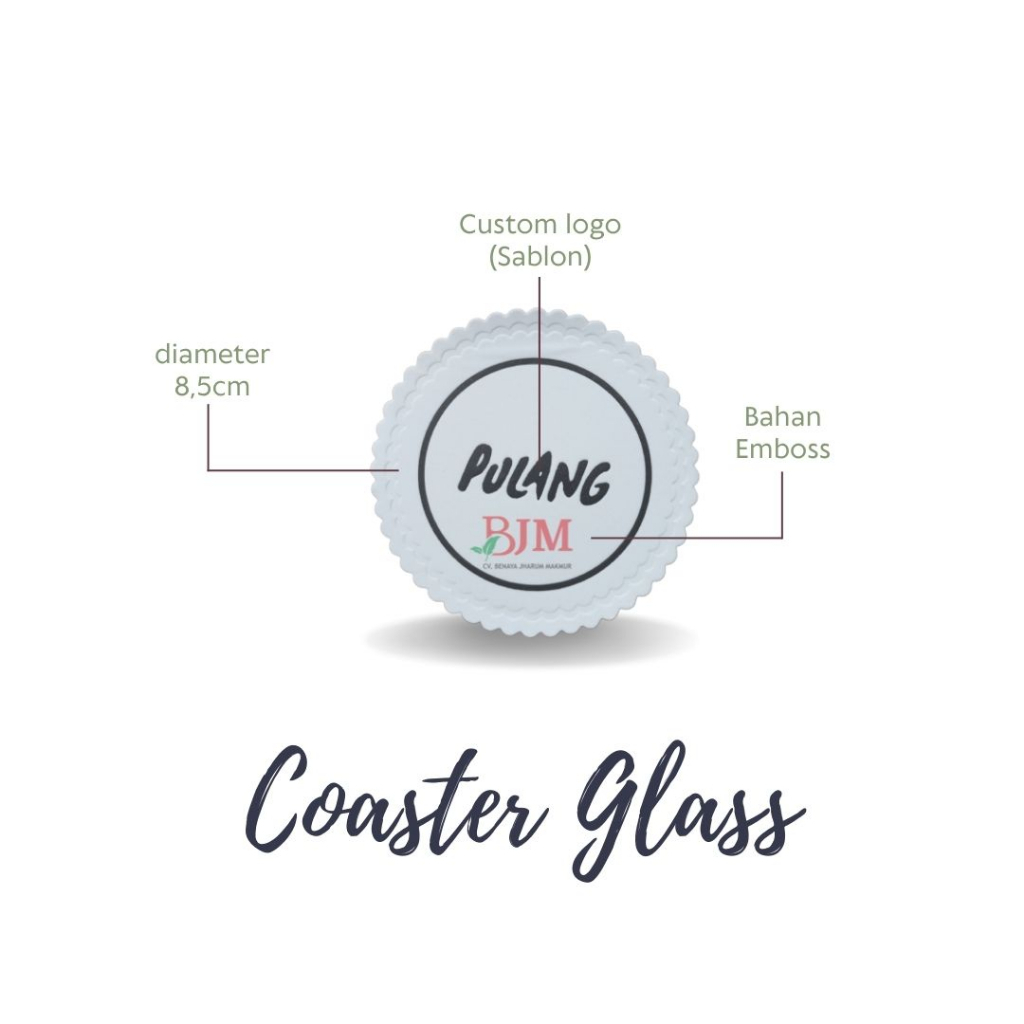 Tatakan Gelas Kertas Murah Paper Coaster Hotel Restoran Cafe CUSTOM