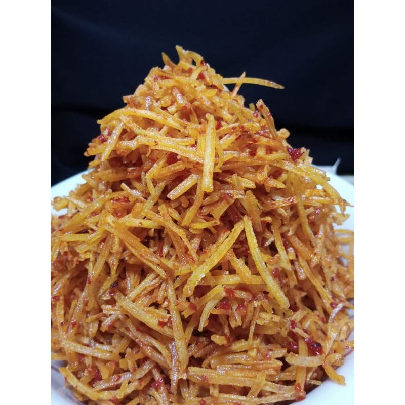 

keripik pedas gurih pisang Mustofa 1 kg, rasa enak pedas gurih tidak kalah dengan keripik kentang Mustofa.