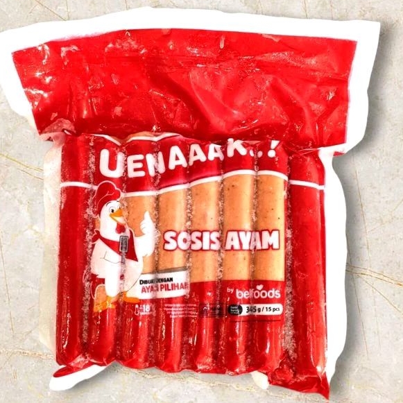 

Belfoods Uenak Sosis Ayam 345gr 950gr