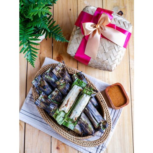 

OTAK OTAK KERAJINAN @25PCS + BESEK. OTAK OTAK IKAN TENGGIRI