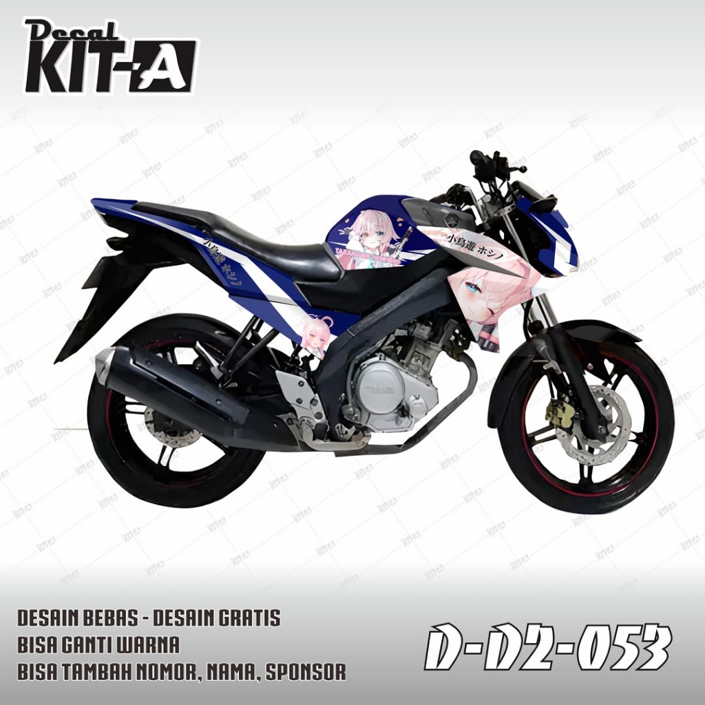 DECAL NEW VIXION LIGHTNING motif partai - STIKER FULLBODY NVL NEW 2024