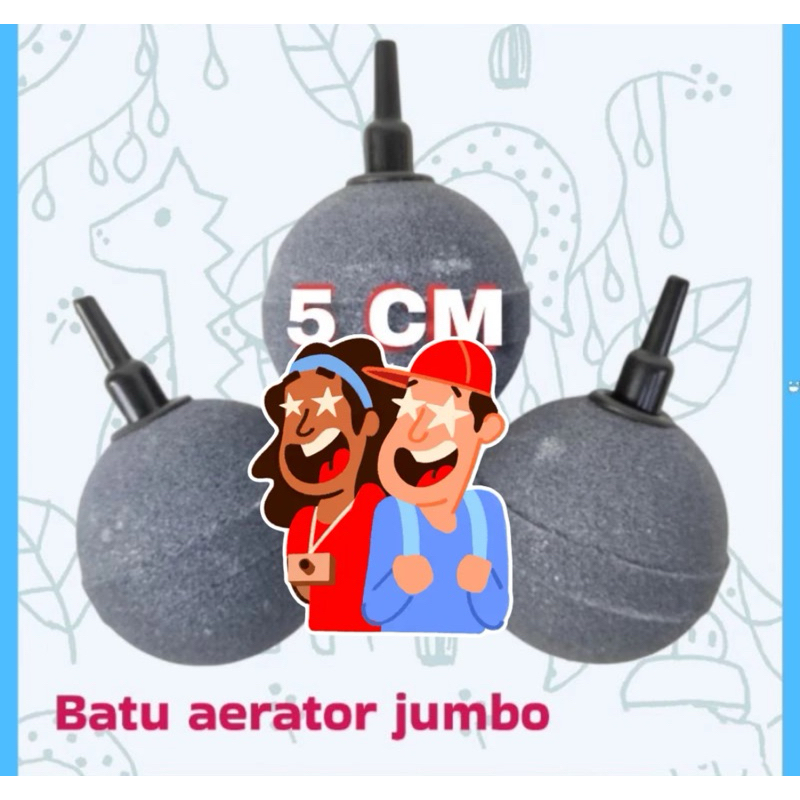 BATU AERATOR BULAT BESAR JUMBO 5CM BATU GELEMBUNG UDARA AQUARIUM