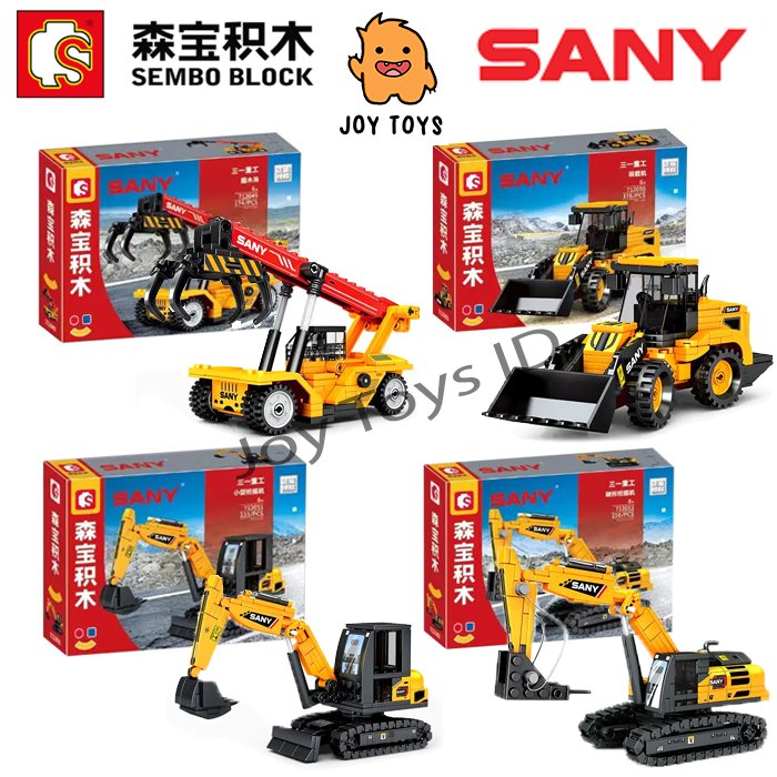 Mainan Brick Sembo Kendaraan Konstruksi Engineer / Alat Berat Zoomlion / Brick Sembo Kendaraan Berat