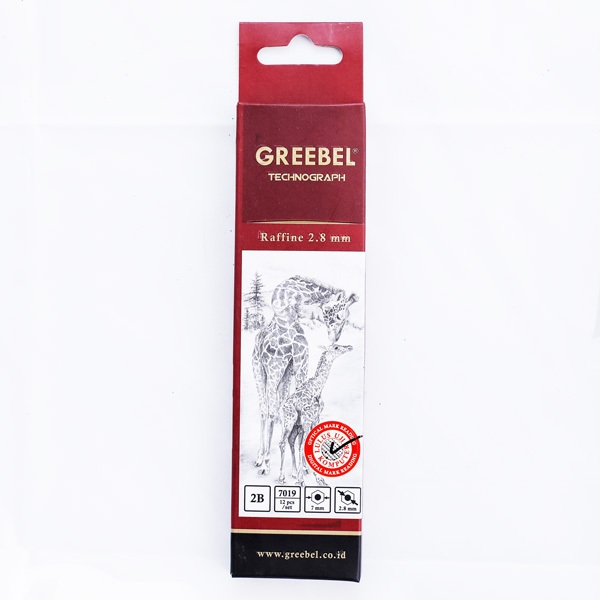 

GREEBEL Pensil 2B Technograph RAFFINE MERAH 2.8mm
