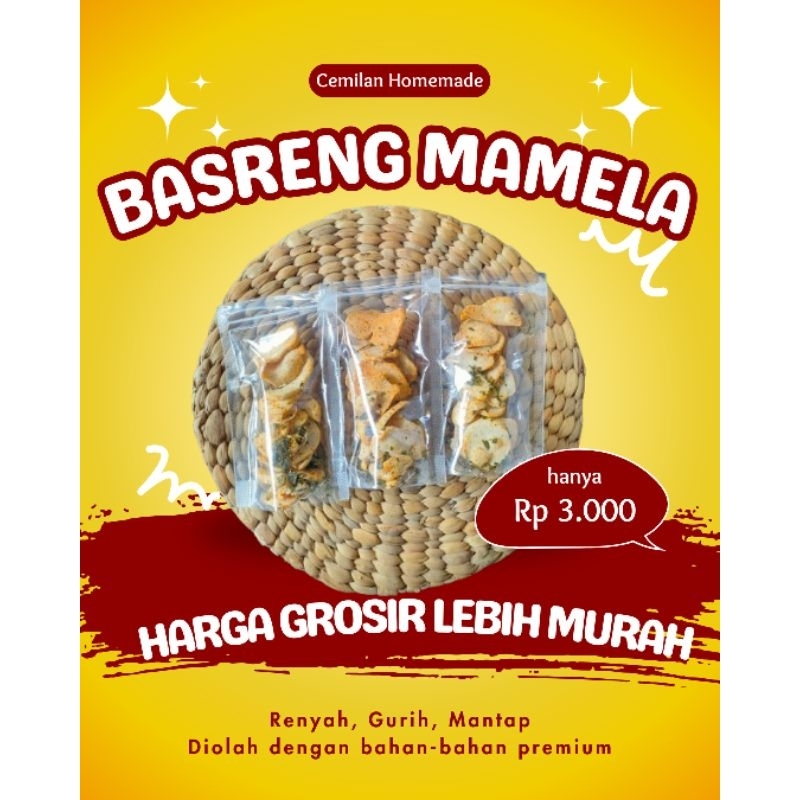 

Basreng Mamela Cemilan Basreng Enak Gurih Renyah Pedas Murah Harga Grosir