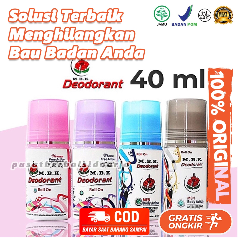 Deodoran Roll On MBK Rollon Murah Harga Grosir MBK Deodoran Roll On Bedak Tawas Penghilang Bau Badan