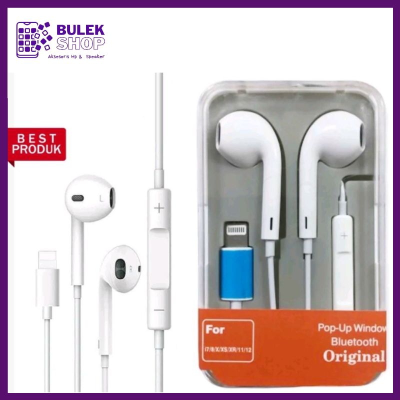 Bulek Shop-Headset For Iphone/Headset kabel bluetooth iphone