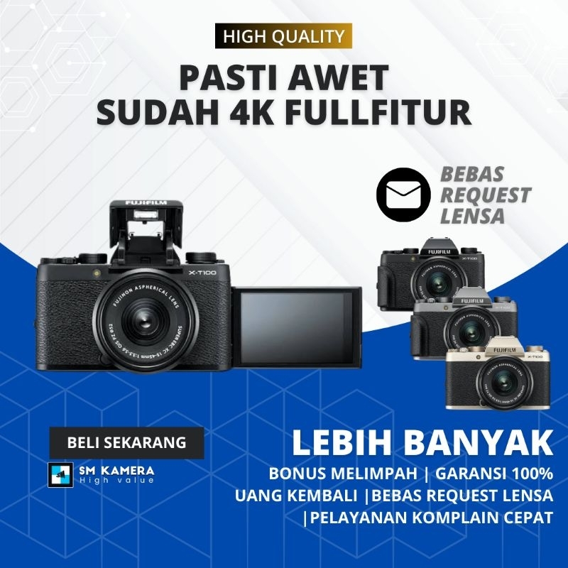 FUJIFILM XT20  FUJI XT200 XT10 FUJIFILM XT100 4K MIRRORLESS UNTUK NGONTEN