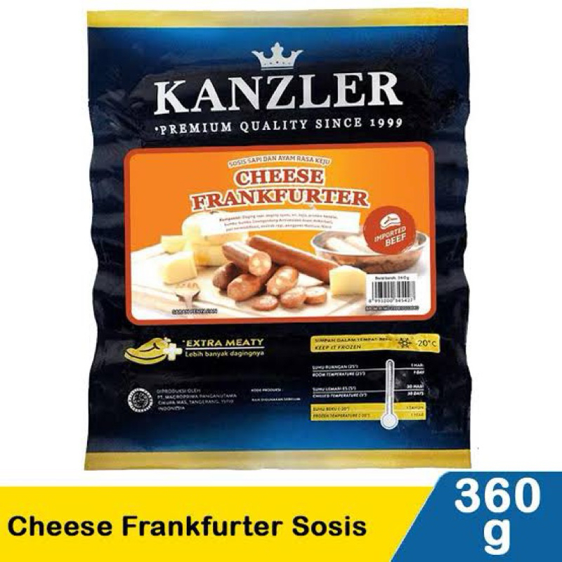 

KANZLER SOSIS KEJU JUMBO CHEESE FRANKFURTER 360GR