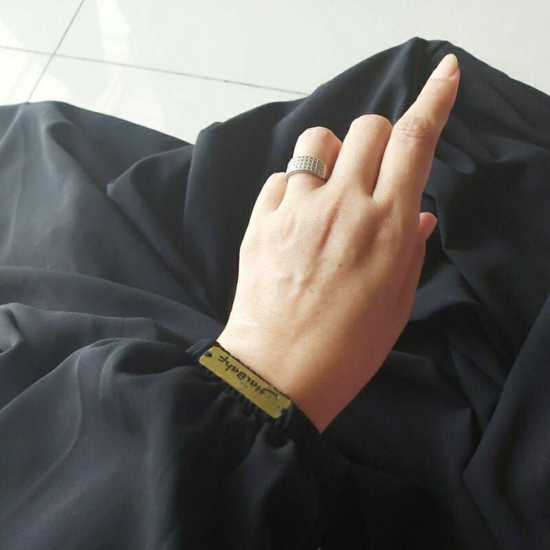 Abaya Simpel Daily Gamis Hitam Akhwat Kajian Anggun Estetik