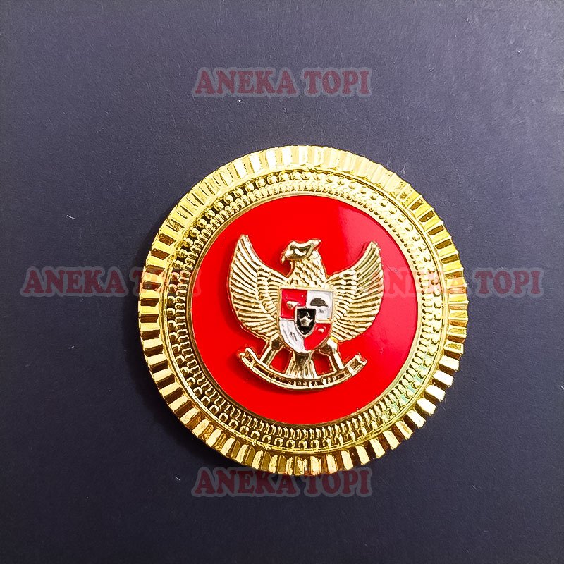Pin Bros Garuda Model Gerigi Bulat Pin Garuda Indonesia - Aneka Topi