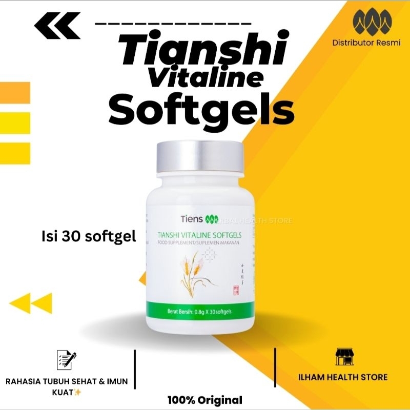 Vitaline Tiens Original Vitaline Sotfgels Tiens Vitaline Pemutih Vitaline Softgel Suplemen