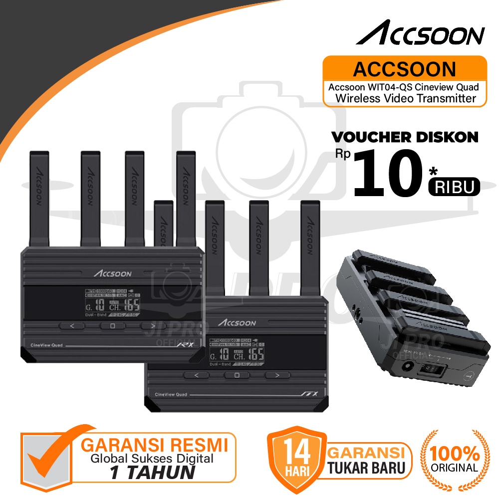 Accsoon Cineview Quad Wireless Video Transmitter WIT04-QS Resmi