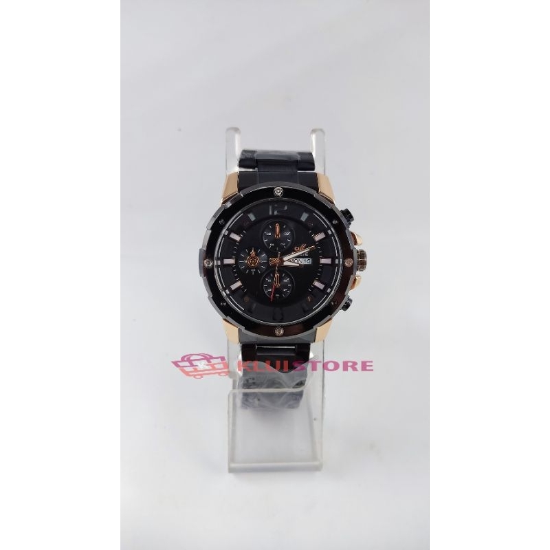 JAM TANGAN COWOK  RANTAI TANGGAL HARI MIRETE ORIGINAL