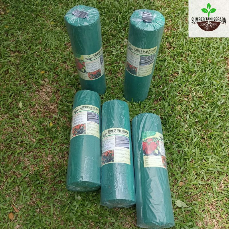 Shopritz Plastik Mulsa Hitam Perak 500 Meter Mtr