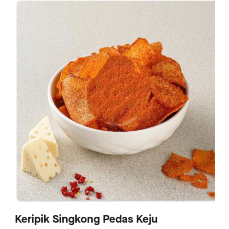 

keripik singkong pedas keju