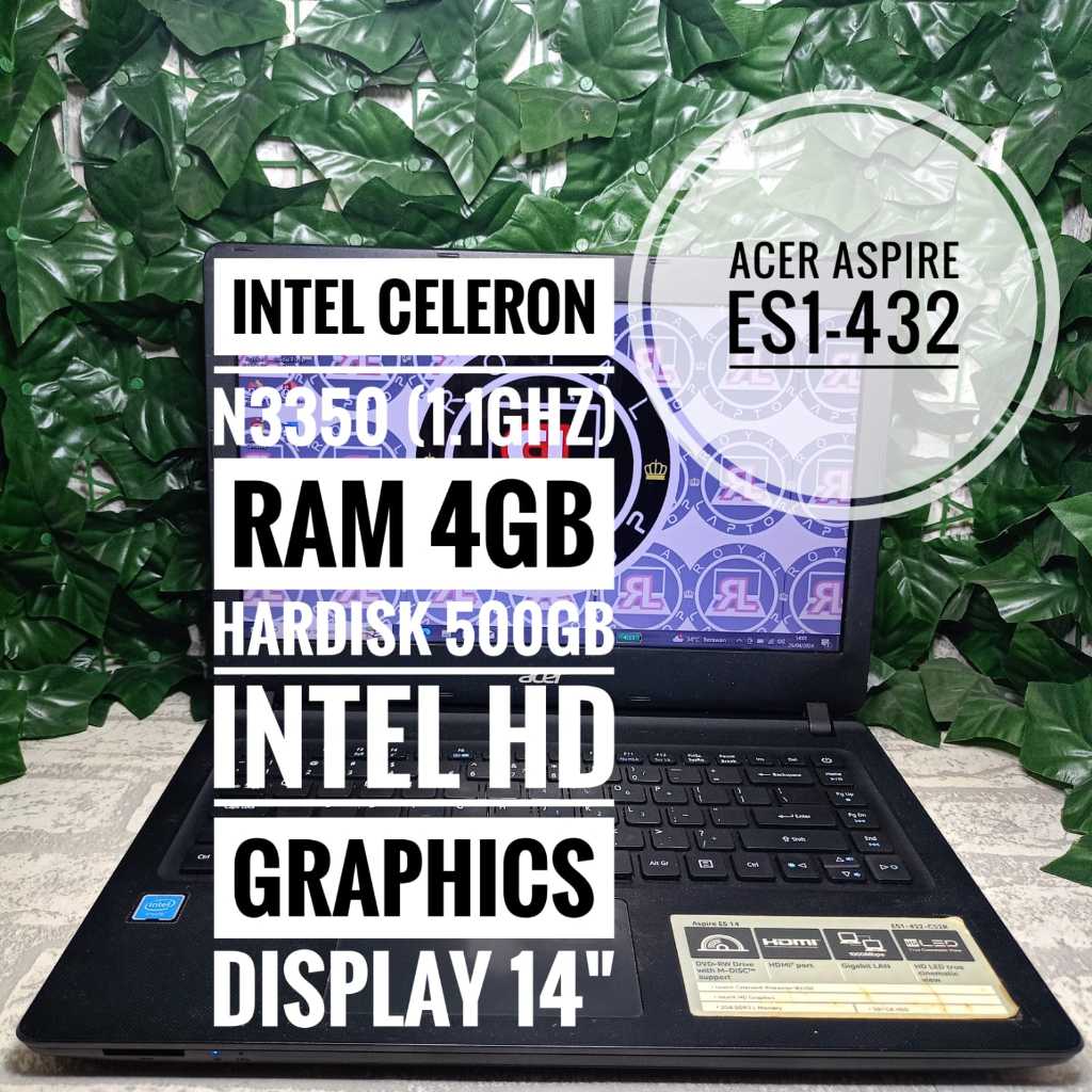Laptop acer aspire es1-432 ram 4gb second