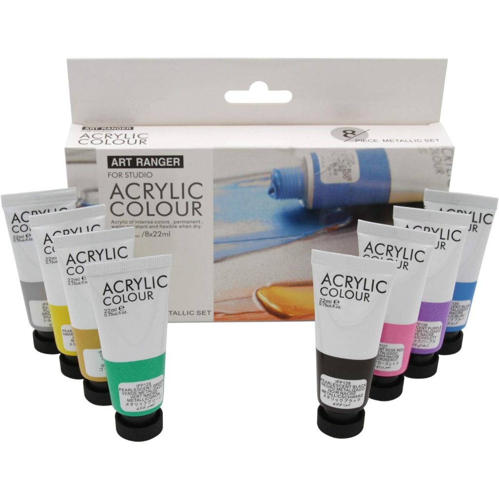 

Art Ranger Metallic Acrylic Set 8x22ml / Cat Akrilik Metalik