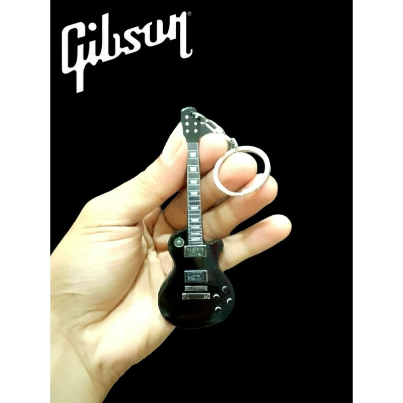 Gantungan Kunci Gitar Gibson Les Paul Black Beauty 2