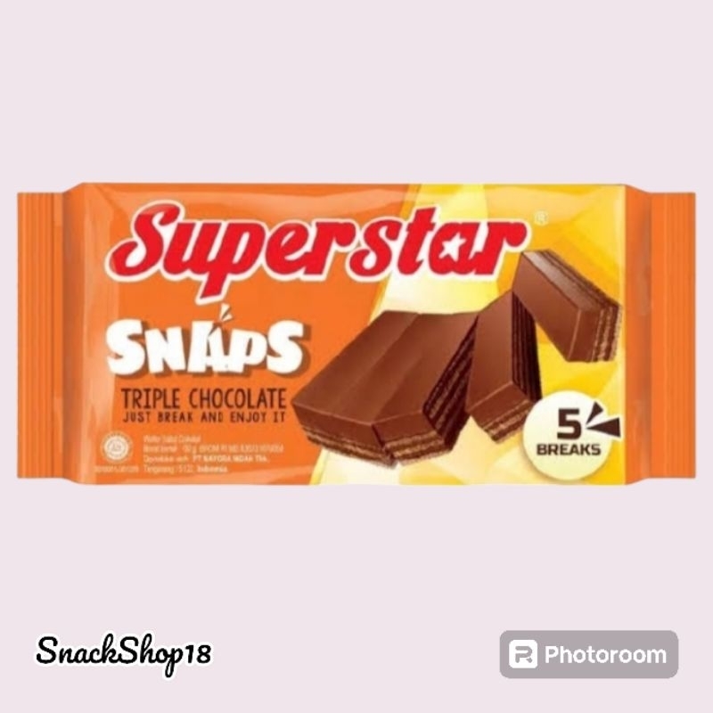 

Superstar Snaps Trifle Chocolate | 1 box isi 12 bungkus @ 28 gram