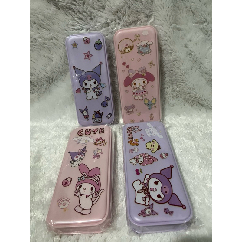 

004 tempat pensil sanrio plastik Kuromi / cinnamoroll / my melody / pompompurin