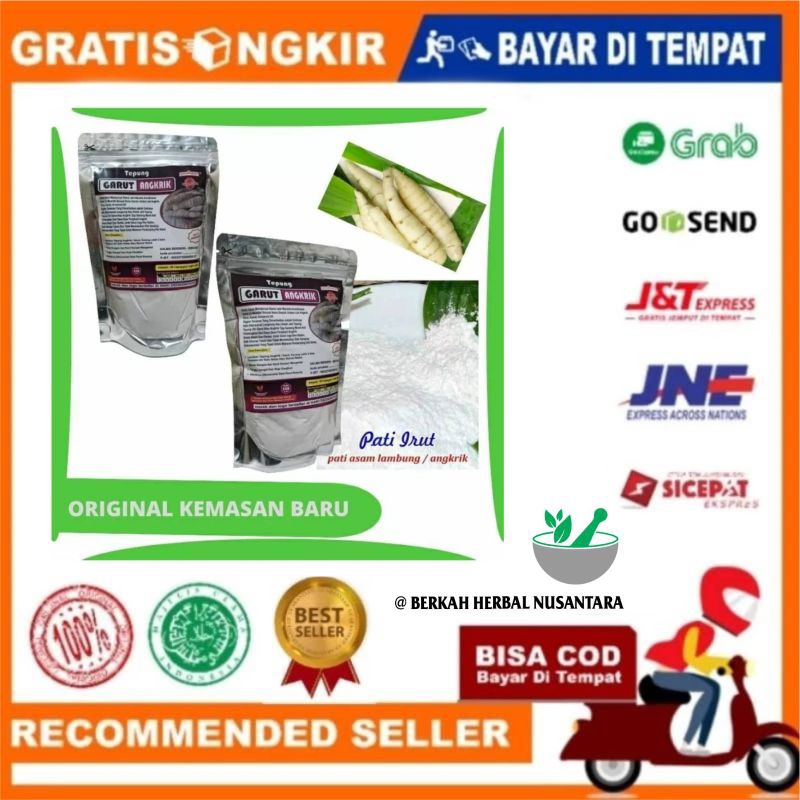 

TEPUNG ANGKRIK GARUT | TEPUNG IRUT GARUT OBAT ASAM LAMBUNG, MAG