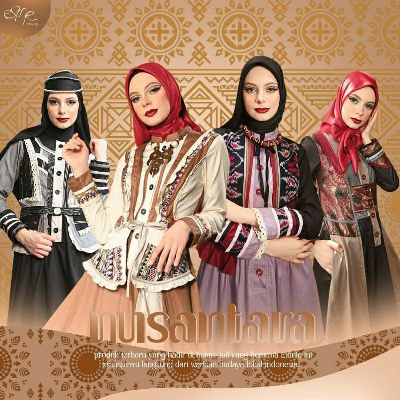 ESME FASHION NUSANTARA GAMIS TENUN MUSLIMAH DRESS