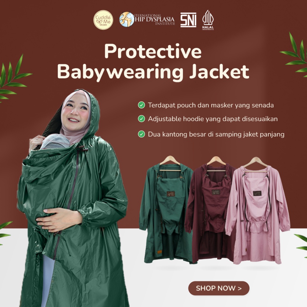 ART D55P Jaket APD CuddleMe Protective Jacket Jaket Menggendong Untuk Melindungi Ibu dan Bayi