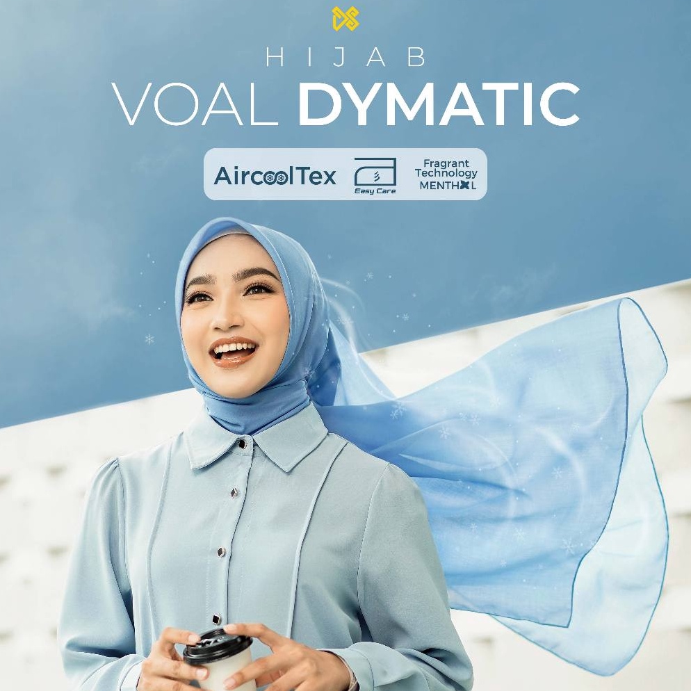 Tren Terbaru Dyah Suminar  Hijab Voal Premium Segi Empat Basic Polos Dymatic
