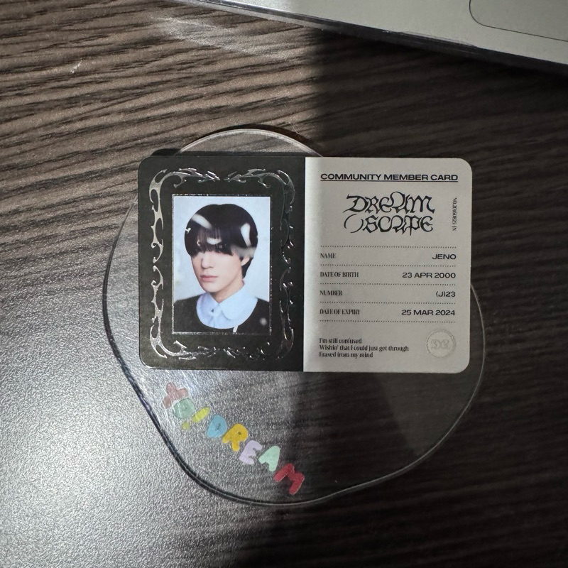 pc jeno nct dream smoothie dream mini ver id card dream scape