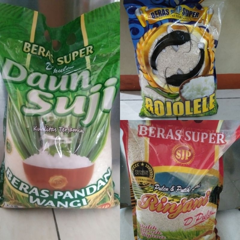 

Beras Daun Suji/RojoLele/Rinjani Kemasan 5 Kg