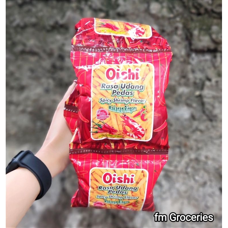 

Oishi Udang pedas isi 10 pcs