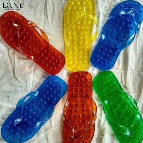 Sandal Pijat Refleksi Akunpuntur Terapi jepit kaki duri kecil/sandal kesehatan pria wanita/sendal jepit reflexology duri terapi Transparan/Sandal Refleksi Terapi Rematik-2