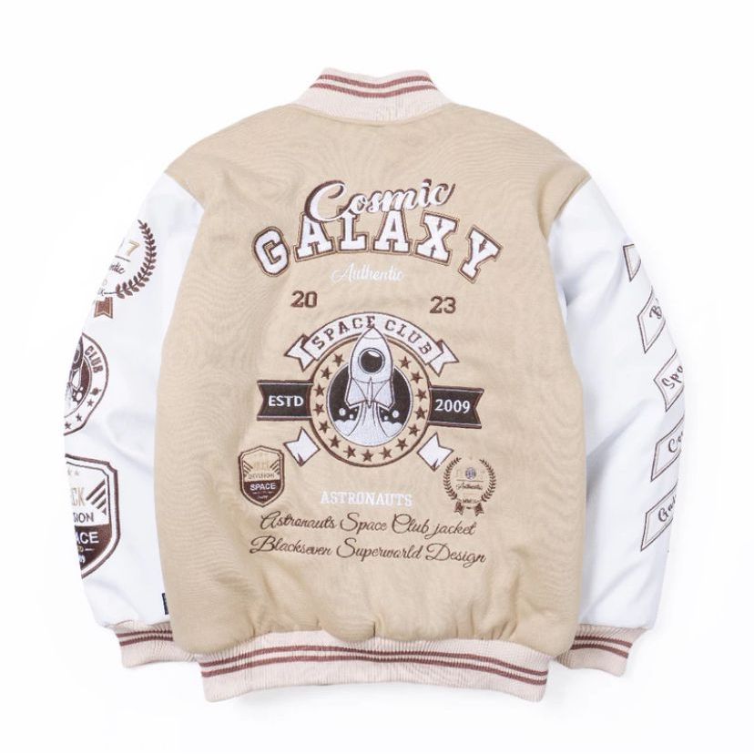 (Exlusive) Blackseven | Varsity Jacket | Cosmic Galaxy - Limited Edition