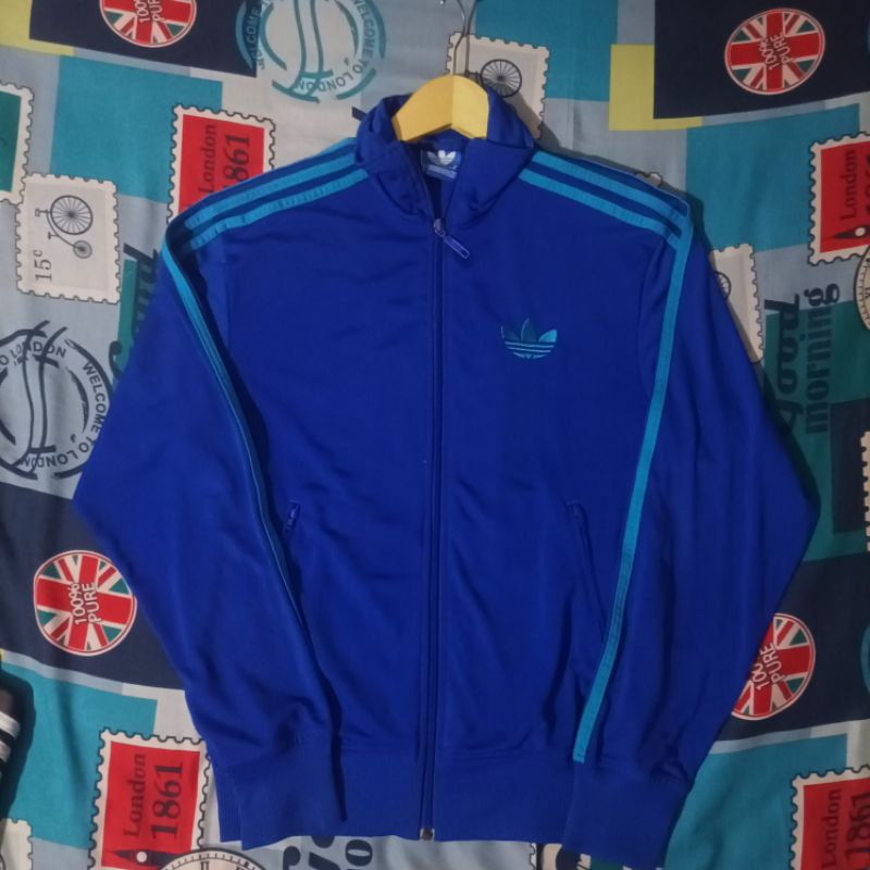 tracktop adidas firebird blue