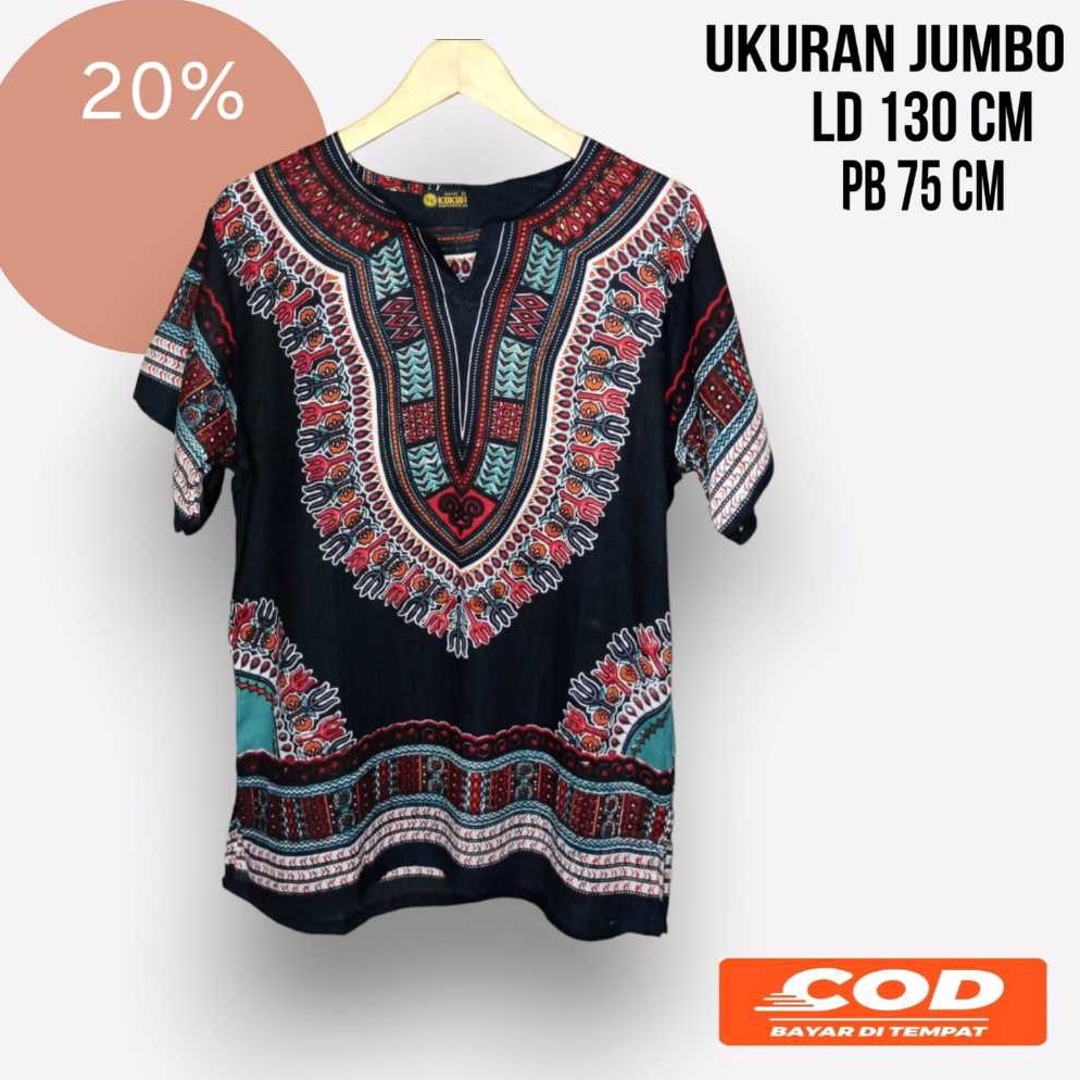 Recomended Terlaris baju kaos dashiki ukuran jumbo  kaos bangkok jumbo  baju kaos bali etnik  kaos s